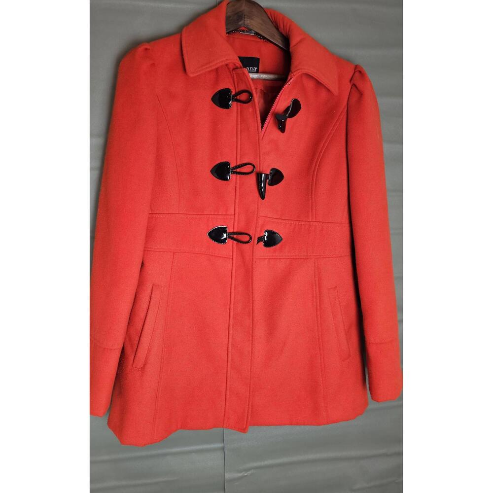 Ana A New Approach Coat Red Womens Size M